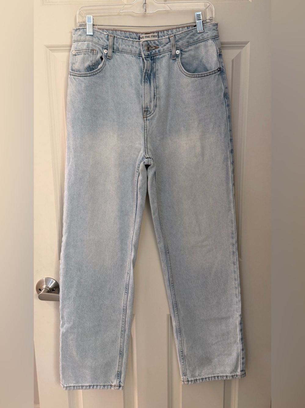 We The Free Pacifica High Rise Slim Straight Jeans, Super Light Wash, 29